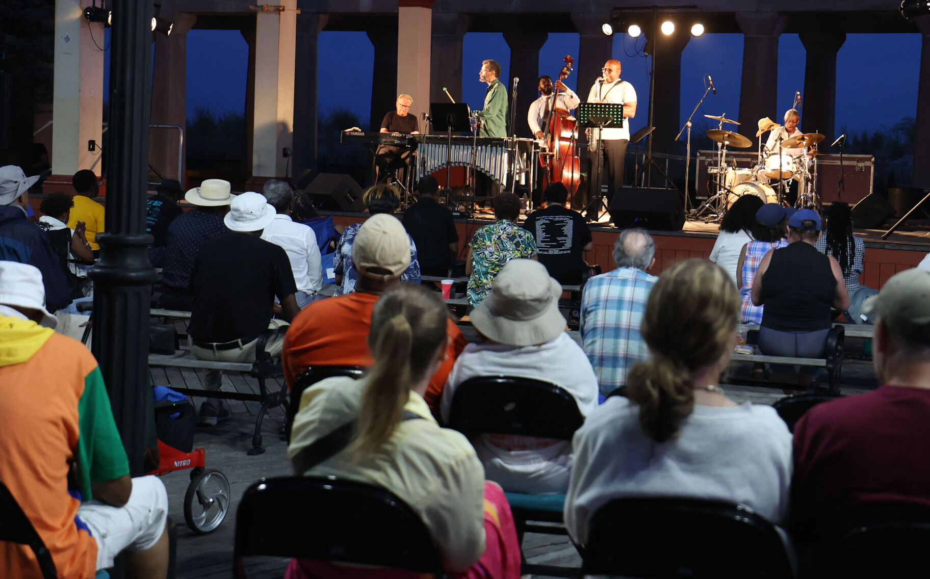 Concert at "Chicken Bone Beach" at Kennedy Plaza